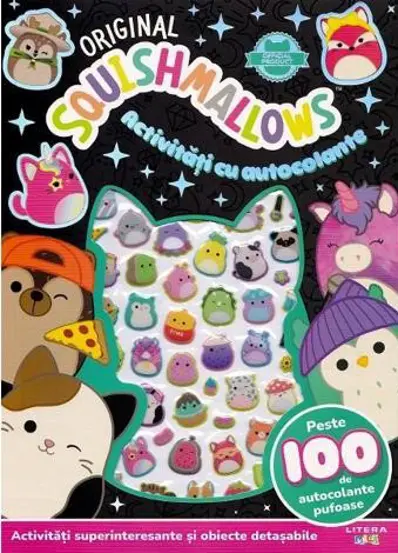 Original Squishmallows. Activitati cu autocolante