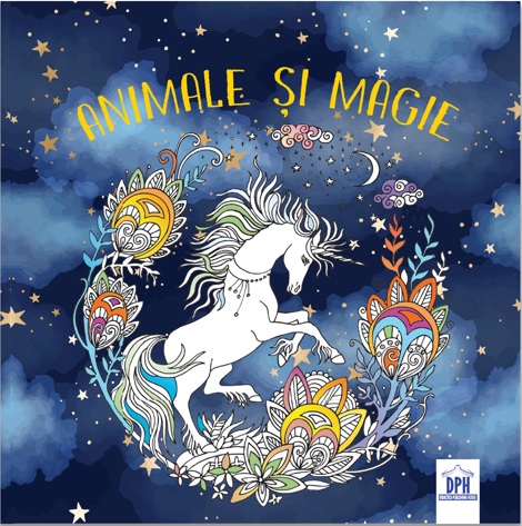 Animale si magie. Carte de colorat