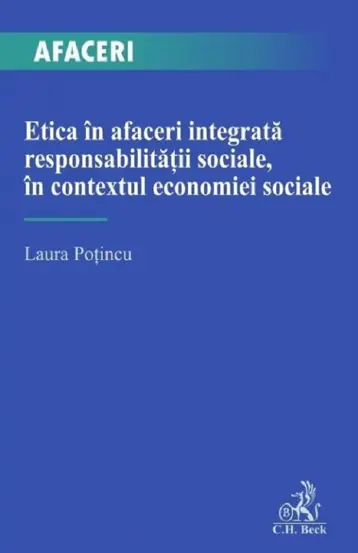 Etica in afaceri integrata responsabilitatii sociale, in contextul economiei sociale