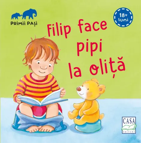 Filip face pipi la olita. Primii pasi