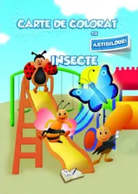 Carte de colorat cu abțibilduri - Insecte (resigilat)