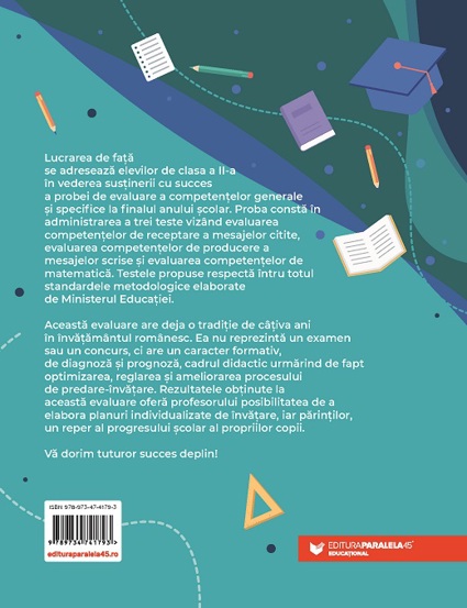 Evaluarea Nationala 2025. Clasa a II-a. Scris. Citit. Matematica