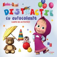 Masha si Ursul. Distractie cu autocolante. Carte de activitati (resigilat)