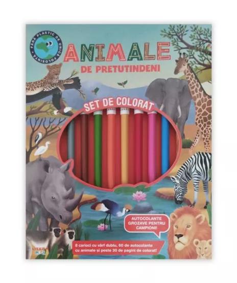 Animale De Pretutindeni. Set De Colorat