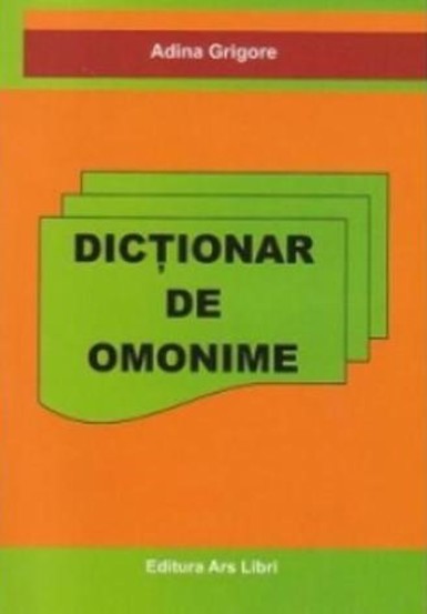 Dictionar de omonime ars libri