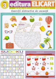 Tablă de joc – Jocul vacanței – clasa a III-a
