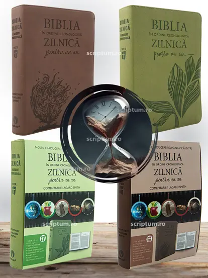 Biblia zilnica in ordine cronologica pentru un an (verde/maro)