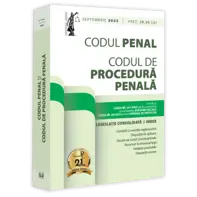 Codul penal și Codul de procedura penala: septembrie 2025