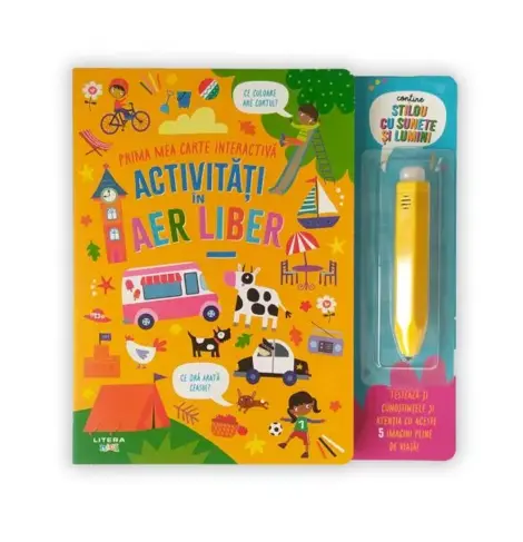 Activitati in aer liber. Prima mea carte interactiva