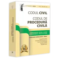 Codul civil și Codul de procedura civila: septembrie 2025. Ediție tiparita pe hartie alba