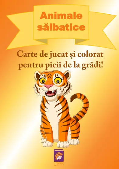 Animale salbatice. Carte de jucat si colorat pentru picii de la gradi! (resigilat)