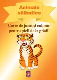 Animale salbatice. Carte de jucat si colorat pentru picii de la gradi! (resigilat)