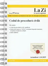 Codul de procedura civila. Cod 811. Actualizat la 1.10.2025