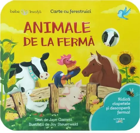 Animale de la ferma. Carte cu ferestruici. Bebe invata