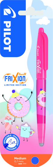 Roller Frixion fancy 0.7 albastru corp roz blister