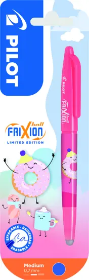 Roller Frixion fancy 0.7 albastru corp roz blister