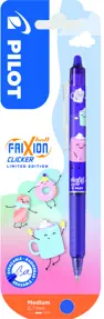 Roller Frixion clicker fancy 0.7  albastru corp violet blister