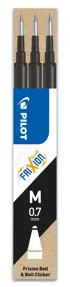 Rezerva roller Frixion neagra 3/set Pilot