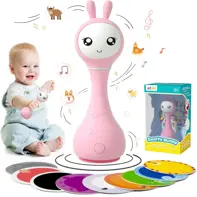 Alilo Smarty Bunny - Iepuras interactiv pentru bebelusi, roz, RO/EN