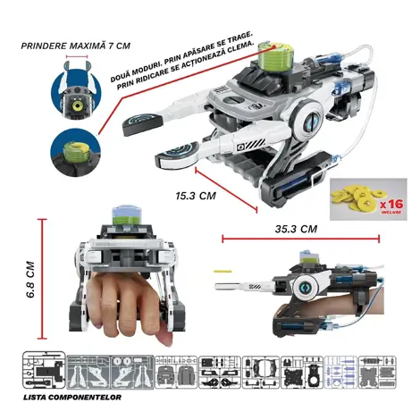 Brat robotic hidraulic cu lansator de discuri-106 piese