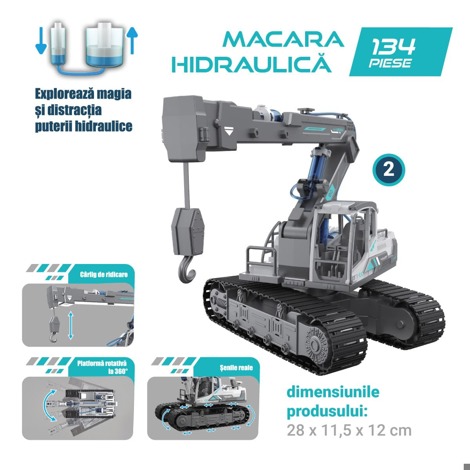 Inginerie hidraulica - joc educativ 3 in 1-168 piese