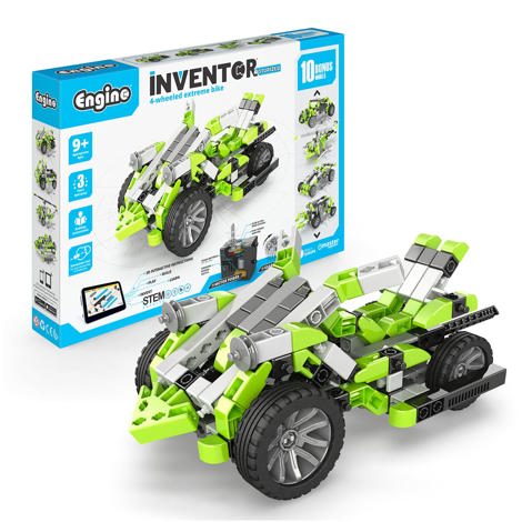Inventor motorized "4-wheeled extreme bike" with 10 bonus models - inventator motorizat "motocicleta extrema pe 4 roti" cu 10 modele bonus motor cu angrenaj inclus