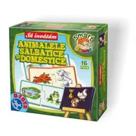 Joc educativ sa invatam animale salbatice domestice