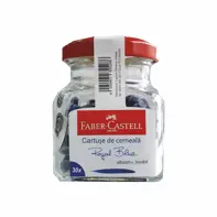 Cartuse cerneala mici albastre 30 buc/borcan Faber Castell