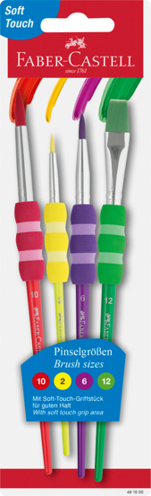 Set 4 pensule soft touch Faber Castell