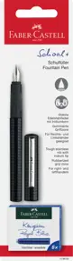 Blister stilou scolar carbon + 6 cartuse Faber Castell