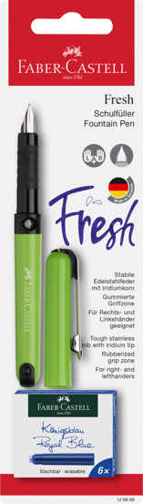 Blister stilou scolar vario + 6 cartuse Faber Castell
