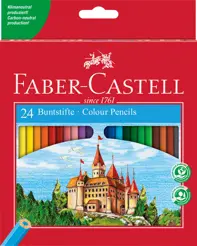 Creioane colorate 24 culori Faber Castell