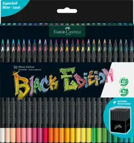 Creioane colorate 50 culori black edition Faber Castell
