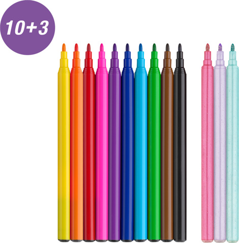 Carioca 10+3 culori unicorni Faber Castell