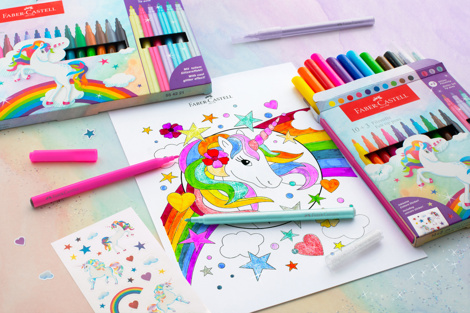 Carioca 10+3 culori unicorni Faber Castell