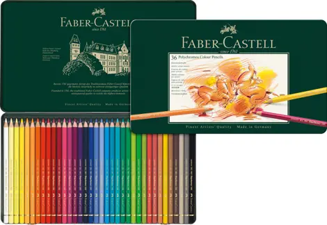 Creioane colorate 36 culori Polychromos Faber Castell