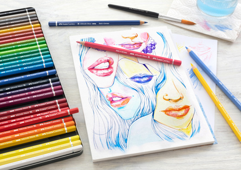 Creioane colorate 36 culori Polychromos Faber Castell