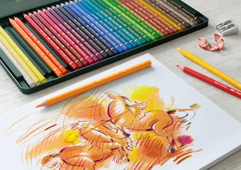 Creioane colorate 36 culori Polychromos Faber Castell