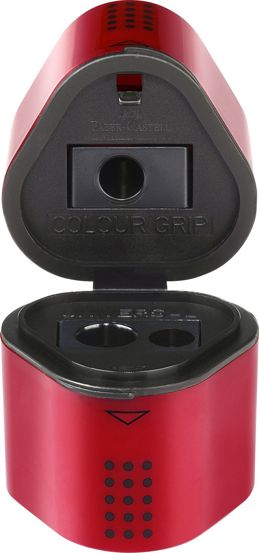 Ascutitoare tripla grip rosie/albastra Faber Castell