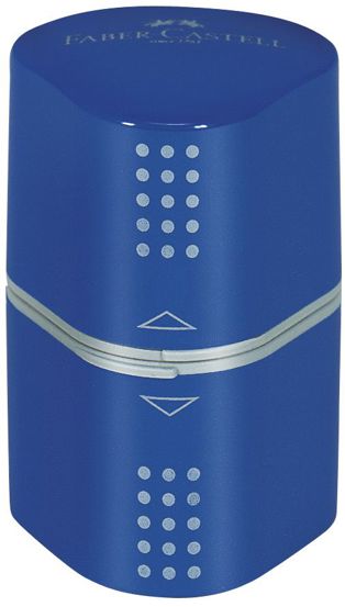 Ascutitoare tripla grip rosie/albastra Faber Castell