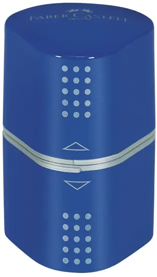 Ascutitoare tripla grip rosie/albastra Faber Castell