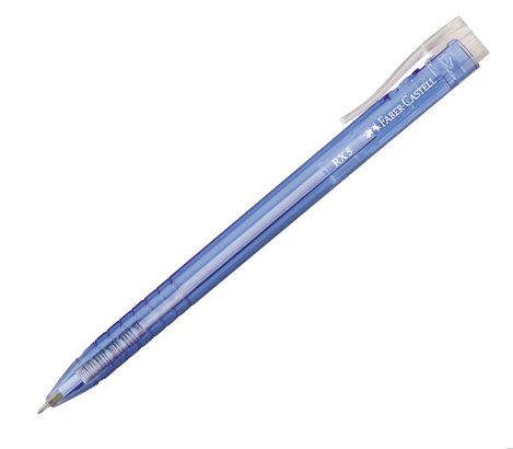 Roller 0.5 mm semigel cu mecanism albastru rx5 Faber Castell