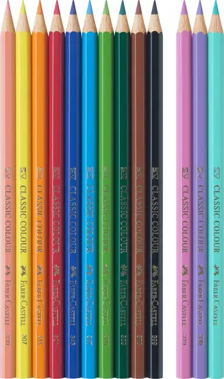 Creioane colorate 10+3 culori unicorni Faber Castell