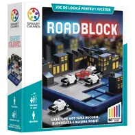 Smart Games - RoadBlock, joc de logica cu 80 de provocari, 7+ ani, editie lb. Romana