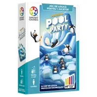 Smart Games - Penguins Pool Party, joc de logica cu 60 de provocari, 6+ ani, editie lb. Romana