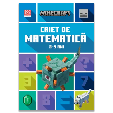 Minecraft - Caiet de matematica 8-9 ani