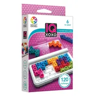 Smart Games - IQ XOXO, joc de logica cu 120 de provocari, 6+ ani, editie internationala