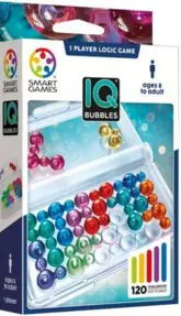 Smart Games - IQ Bubbles, joc de logica cu 120 de provocari, 7+ ani, editie internationala