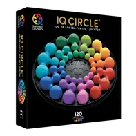 Smart Games - IQ Deluxe - Circle, joc de logica cu 120 de provocari, 14+ ani, editie lb. Romana