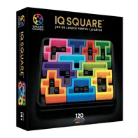 Smart Games - IQ Deluxe - Square, joc de logica cu 120 de provocari, 14+ ani, editie lb. Romana